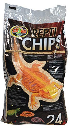 Zoo Med RCS-24 ReptiChips L - 99 prozent staubfreies Bodensubstrat für Echsen und Schlangen,26.4 L