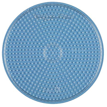 Hama - 221TR - Loisirs Créatifs - Plaque pour Perles à Repasser Midi - Rond Transparent