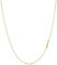 KEZEF Collana a catena sottile e robusta in argento sterling placcato oro 18K.7mm Senza nichel Made in Italy 24” pollici