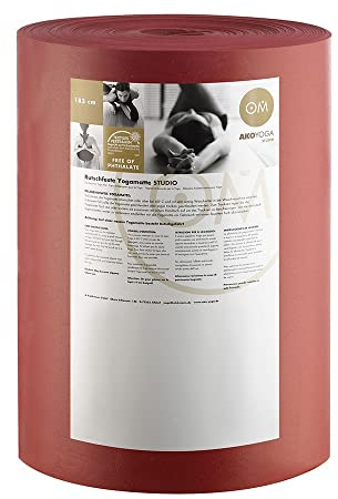 yogabox Yogamatte Bordeaux, 20 m Rolle, 80 cm Breite, 4,5 mm Stärke