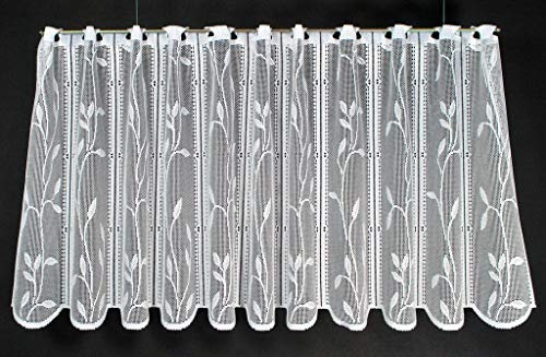 Scheibengardinen 56 - 89 cm hoch 15.5cm Window Curtain Panel 60cm Length