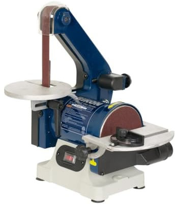 RIKON Power Tools 50-151 Band mit 12,7 cm Scheibenschleifer, 2,5 x 76,2 cm, Blau