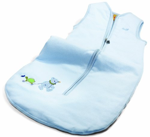 STEIFF 238291 - Teddybär Schlafsack, hellblau