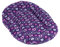 adena Hundekissen oval 60 x 35 cm - Herzen lila