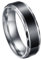 JewelryWe Schmuck Edelstahl Herren-Ring Damen-Ring Schwarz Retro Liebe Trauringe Herren Damen Ring für Engagement Versprechen Ewigkeit Größe 52 bis 76