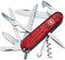 Victorinox Huntsman Swiss Army Knife, Medium, Multi Tool, Camping Knife, 15 Functions, Large Blade, Bottle Opener, Silver Transp.