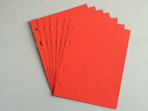 SCHULZ 10 Stück Papierzwischenschichten aus Papier Zwischenschichten für das SCHULZ-Münzalbum rot