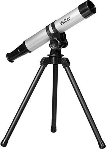 Vivitar VIV-TEL-30300 Portable Telescope with Adjustable Tripod - Silver