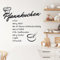 GRAZDesign Wandtattoo Küche Rezept Pfannkuchen | Küchenaufkleber selbstklebend - 33x30cm / 070 schwarz