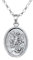 Alexander Castle Solide 925 Sterlingsilber Heiliger Michael und Schutzengel Reversibel Anhänger Halskette für Herren Damen Jungen Mädchen - mit 18 Silber Kette und Schmuck Geschenkbox