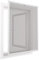 Insect screen window Comfort with aluminium frame - it is not necessary to drill or to screw (Colors and sizes to choose), Colour:White, Size:100 x 120 cm