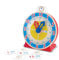 Melissa & Doug Turn & Tell Holzuhr – Lernspielzeug mit 12 + wendbaren Zeitkarten