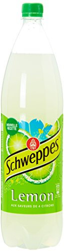 Schweppes Lemon Boisson Gazeuse Rafraîchissante aux 4 Citrons la Bouteille de 1,5 L