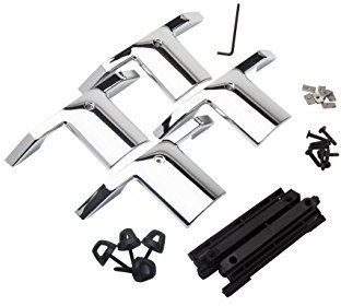 GM Accessories 19159809 Dachgepäckträger-Kreuzschienen-Befestigungsset mit Abdeckungen, Halterungen, Schlaufen, Muttern, Schrauben und Schraubenschlüssel