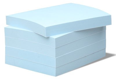 5 Haftnotizen BIZSTIX® Office -blaubeer- farbig pastell blau für Ihr Büro