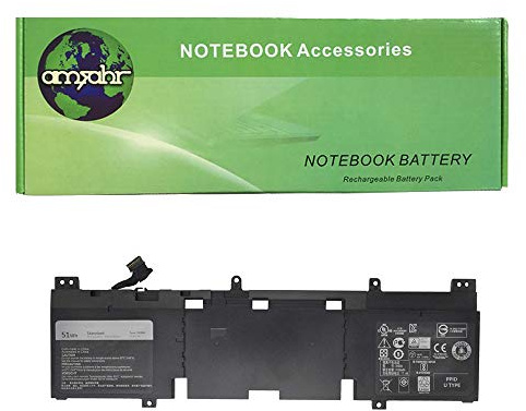 amsahr 3V8O6-02 Ersatz Batterie für Dell Alienware Echo/QHD, 13 ALW13ED-1608, 13 ALW13ED-2608 schwarz