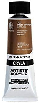 Daler-Rowney Cryla Acrylic 75 ml Rich Gold Imit, Professional Artists