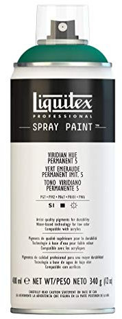 Liquitex Professional Peinture acrylique Aérosol 400 ml Vert émeraude 5 Imitation