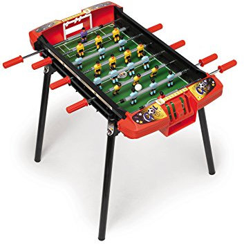 Chicos - Tischkicker Kinder Kickertisch | Klappbar mit Metallbeinen und Torzählwerk | beinhaltet Teleskopsäulen | Ab 3 Jahren (72302)