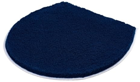 Kleine Wolke WC-Deckelbezug Soft Navy 47 x 50 cm | OEKO-TEX zertifiziert, rutschhemmende Unterseite, maschinenwaschbar, 100% Polyacryl