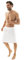 CelinaTex Malaga Saunakilt Herren L/XL weiß Mikrofaser Sauna Kilt Coral Fleece Saunamantel Saunatuch