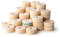 2,54 cm flaches Holzspielzeug Rad Bag of 50 Holz unlackiert