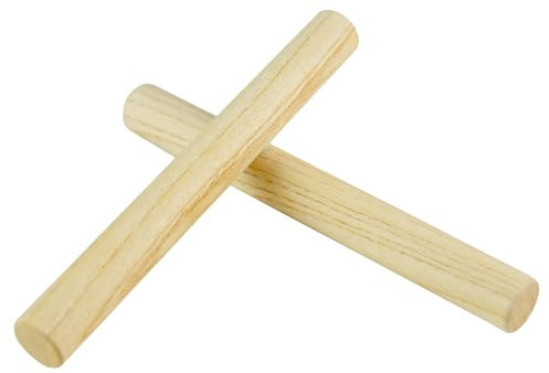 A-Star Claves de madera de arce, 20 cm - 2 piezas/par - Palillos de ritmo de mano, instrumento de percusión de madera