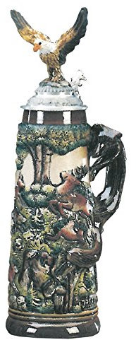 King Jarra de Cerveza Alemana águila Caza, Jarra 2 litros