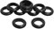 sourcing map Draht Schutz Gummi doppelseitig Tülle kabeldurchführung 30 mm Inner Dia Schwarz