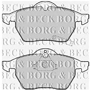 Borg & Beck BBP1643 Front Brake Pads To Fit Saab 9-3 1998- 9-5 1997-