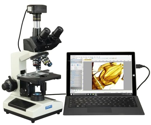 OMAX - M837ZL-C180U3 40X-2500X USB 3.0 Super Speed 18MP Digital Compound Trinocular LED Lab Biological Microscope