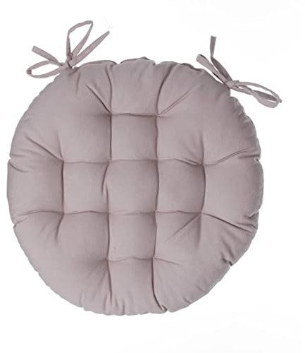 Atmosphera - Galette de Chaise Ronde Coloris Lin D 38 cm