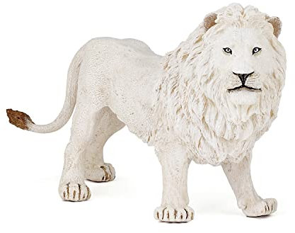 Papo Wild Animal Kingdom Figura Leone Bianco, Colore Beige, Small, 50074