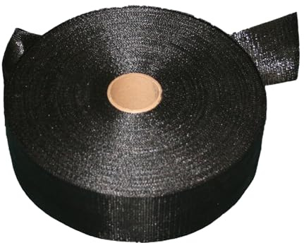 DeWitt Batten Tape, Black, 2 3/4-Inch x 100-Yard - Heavy-Duty Woven Polypropylene Tape for Securing Greenhouse Film, Tarps & Temporary Enclosures, Durable & Staple-Friendly