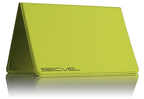 Pochette de protection brevetée pour 4 cartes | RFID NFC et bloqueur de champ magnétique | Protection de carte et organisateur pour cartes de crédit, cartes de débit, cartes d'identité | 100% protection des données vérifiée par CTC/advanced (membre du groupe RW TÜV) | Lemon