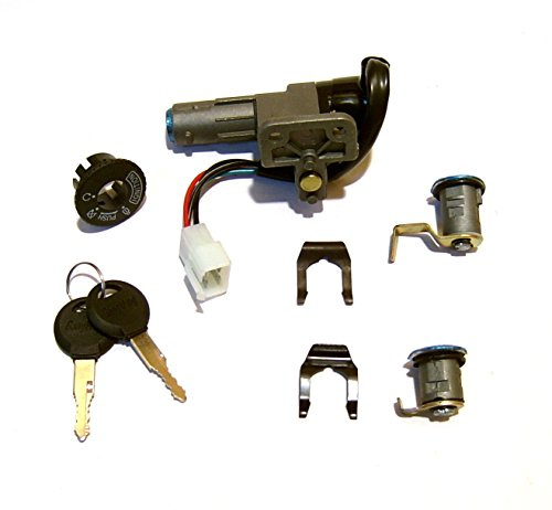 SCHLOSSSATZ ZÜNDSCHLOSS SCHLOß SET KOMPLETT z.B.für BT50QT-7 / BT49QT-7 / BT125T-2 / CHINAROLLER / BAUMARKT ROLLER / 4-TAKT BAOTIAN ECOBIKE BENZHOU YIYING YY50QT ERING JINLUN FLEX TECH HUATIAN JMSTAR JONWAY CHINA ROLLER