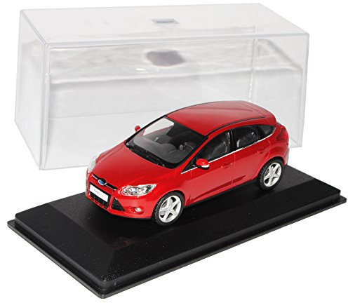 Minichamps Ford Focus Ab 2011 Rot Metallic 5 Türer 3. Generation 1/43 Modell Auto mit individiuellem Wunschkennzeichen
