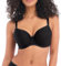 Freya Women's Idol Underwire Moulded Balcony Bra T-Shirt, Opaque, Black, 30E