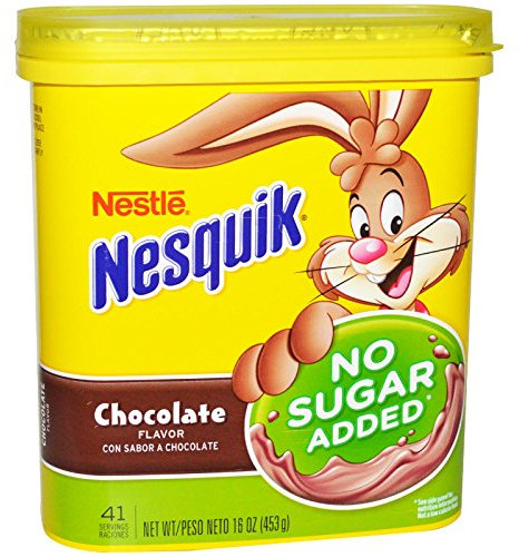 Nesquik Nestle, saveur chocolat, sans sucre ajouté, 453 g