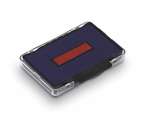 Trodat 2 Stück Kassetten Ersatz-Stempelkissen für Stempel 6/58/2 zweifarbig blau – rot