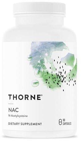 THORNE NAC, 500 mg N-Acetylcysteine, Amino Acid Supplement, 90 Capsules