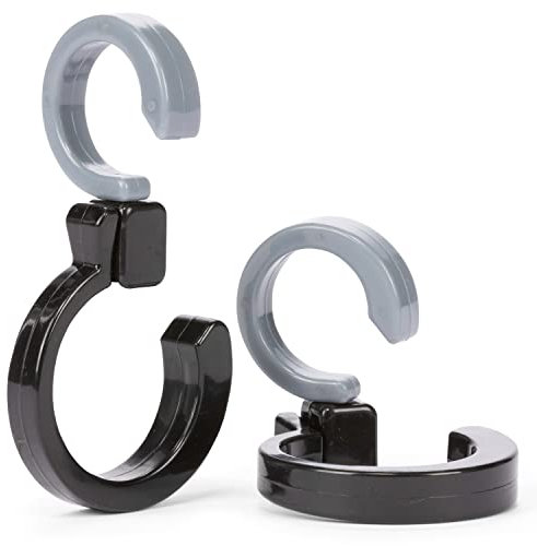 Diono Buggy Hooks, Universal Attachable Bag Hooks for Pushchairs and Prams, Black (Discontinued by Manufacture),2 Count (Pack of 1)