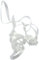 Karaloon Z10005 - 100 Ballonschnellverschlüsse mit Polyband, weiß