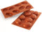 Silikomart | SF118 Silikonform für TULIPANO Monoportionen, Antihaft, 8 Hohlräume, 3er Pack Kuchenformen, 76 x 50 h 29 mm Volumen 8 x 62 ml Tot. 500 ml