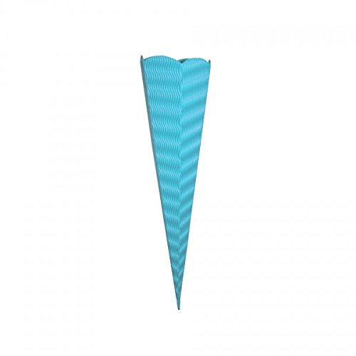 Goldbuch Bastelschultüte aus 3D-Colorwellpappe hellblau