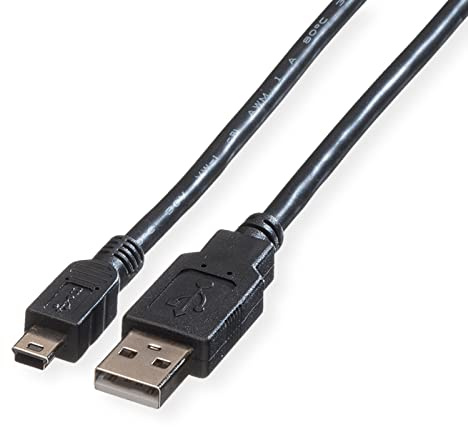 Roline USB Cable Type A to 5-Pin Mini 1.8m High Speed