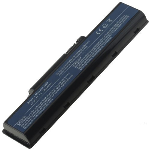 Batteria POTENZIATA 5200mAh 10,8V per portatile Acer Aspire 2930, 2930-582G25Mn, 2930-593G25Mn, 2930-733G25Mn, 2930-734G32Mn, 2930-844G32Mn, 2930G, 2930Z, 2930Z-322G25Mn, 2930Z-343G16Mn, 4220, 4230, 4235, 5735Z, 4310, 4310G, 4315, 4315-2904, 4320, 4330, 4336, 5735, 5735Z, 5735Z-582G16Mn, 5738, 5738G, 5738Z, 5738ZG, 5740G, 4520, 4520-5141, 4520G, 4530, 4530-5267, 4530-5350, 4530-5627, 4530-5889