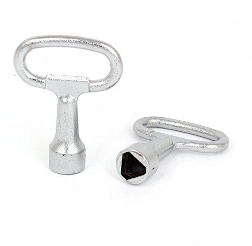 sourcing map 2pcs Clé Triangle Poubelle pour armoire de boîte de compteur électrique