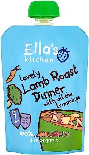 Ella's Kitchen Organic Lamb Roast Dinner with Trimmings, 130g