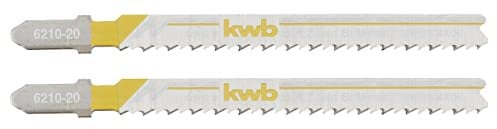 kwb Stichsägeblätter für Holz aus stabilem Bi-Metall mit Einnockenschaft (T-Schaft), Einstichzahn, optimaler Sägemehltransport, langanhaltende Schärfe, polierte Oberfläche